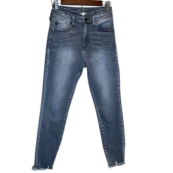 Kancan Women's Jeans Size 26 Skinny Gray Stretch High Rise Denim - Picture 2 of 11